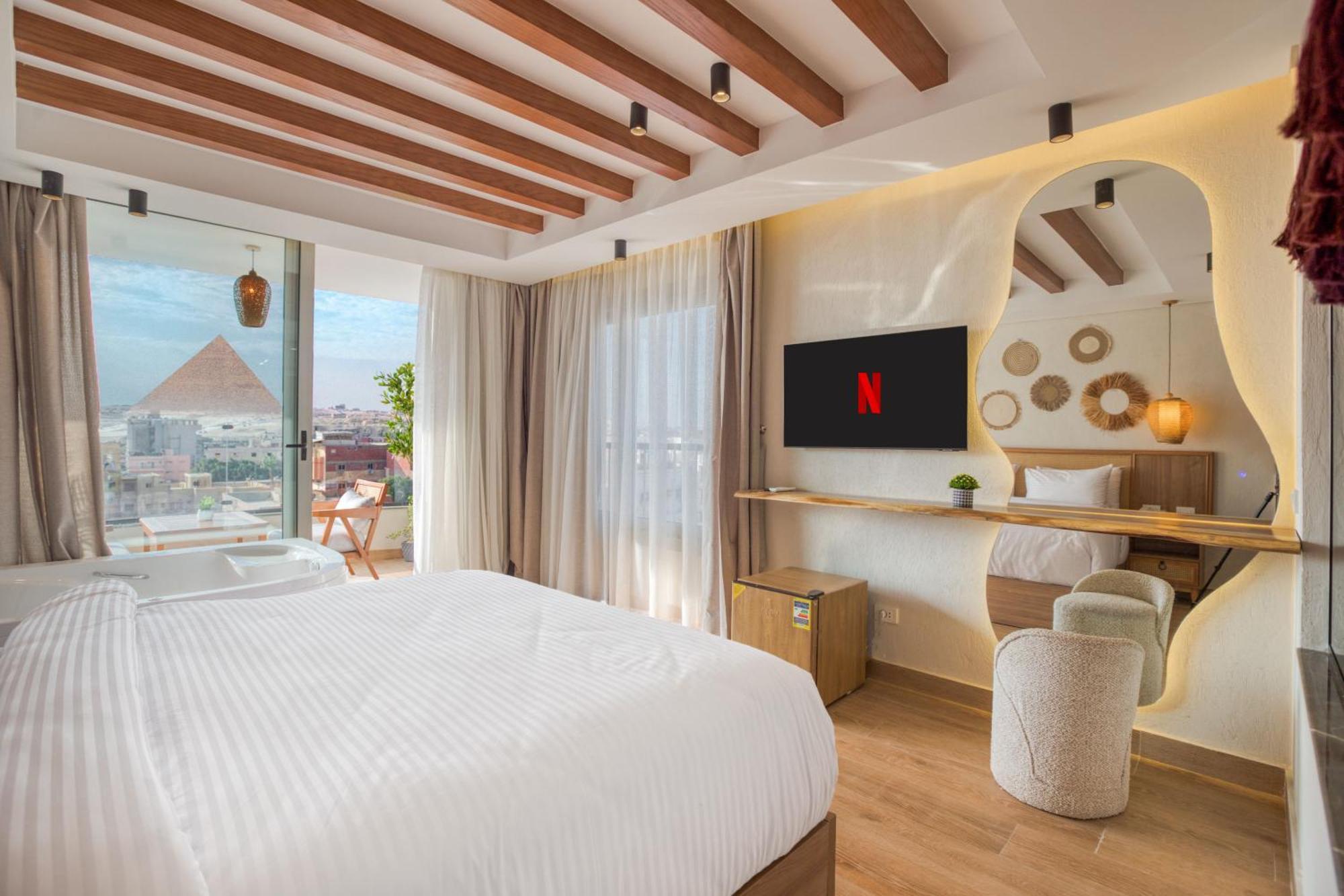 Galaxy Pyramids View Inn Kafrat al Jabal Exterior photo